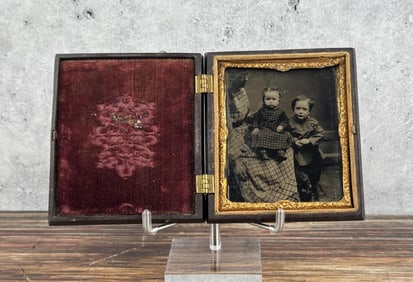African American Mammy Tintype in Union Case