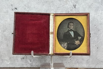 Antique Daguerreotype Photo Stately Gentleman