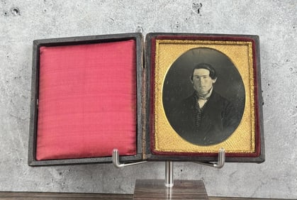 Antique Daguerreotype Photo Stately Gentleman