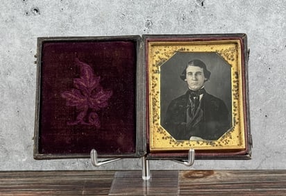 Antique Daguerreotype Photo Stately Gentleman