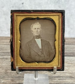 Antique Daguerreotype Photo Stately Gentleman