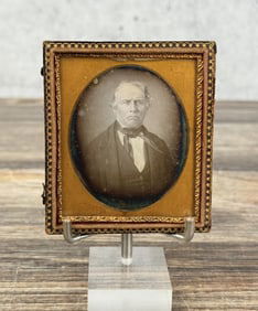 Antique Daguerreotype Photo Fancy Bowtie