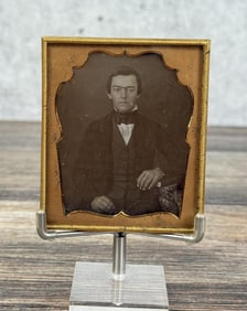 Antique Daguerreotype Photo Stately Gentleman