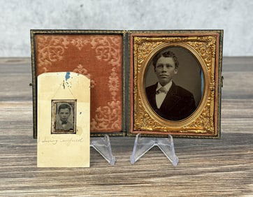 Named Antique Ambrotype Photo of Affluent Child