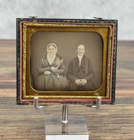 Antique Daguerreotype Photo Ugly Angry Couple