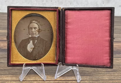 Antique Daguerreotype Photo Gentleman in Ascot