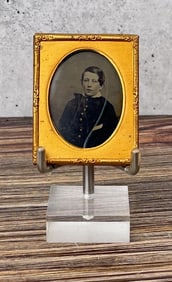 Ambrotype Photo of Pre Civil War Drummer Boy