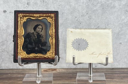 Identified Ambrotype Photo of Affluent Woman