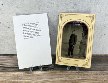 Identified Hotel Bellboy Rollerskate Tintype Photo