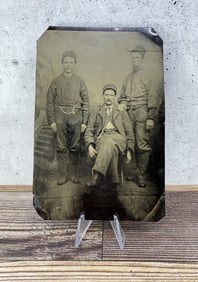 Russian Cossack Sailors Occupational Tintype Photo