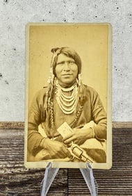 C.R. Savage Ute Indian Charley CDV Photo Utah