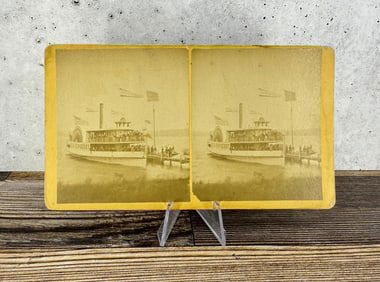 Lucius Newberry Geneva Lake Wisconsin Stereoview
