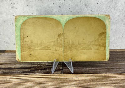 Montreal Canada Harbor Stereoview