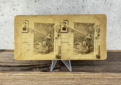 E.&H.T. Anthony Boy Blowing Horn Stereoview