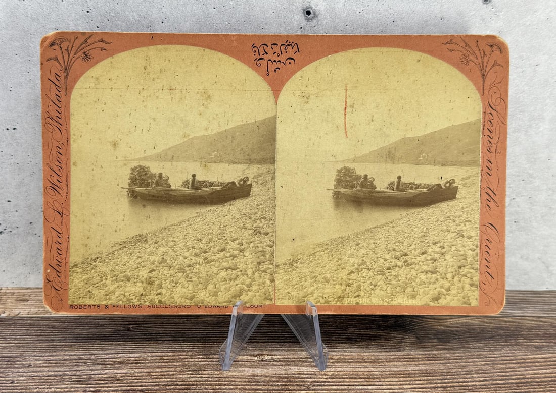 Roberts & Fellows Sea of Galilee Stereoview: Views of Palestine and Syria.