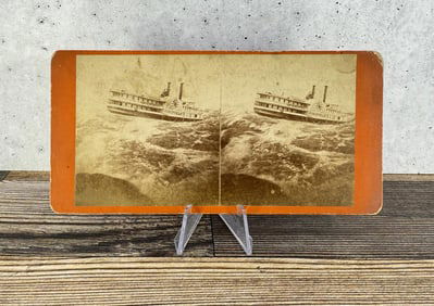 Steamboat Corinthian at Sea Stereoview