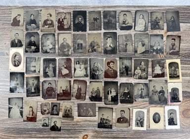 Collection of Antique Tintype Photos