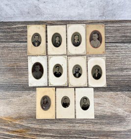 Collection of Antique Gem Tintype Photos