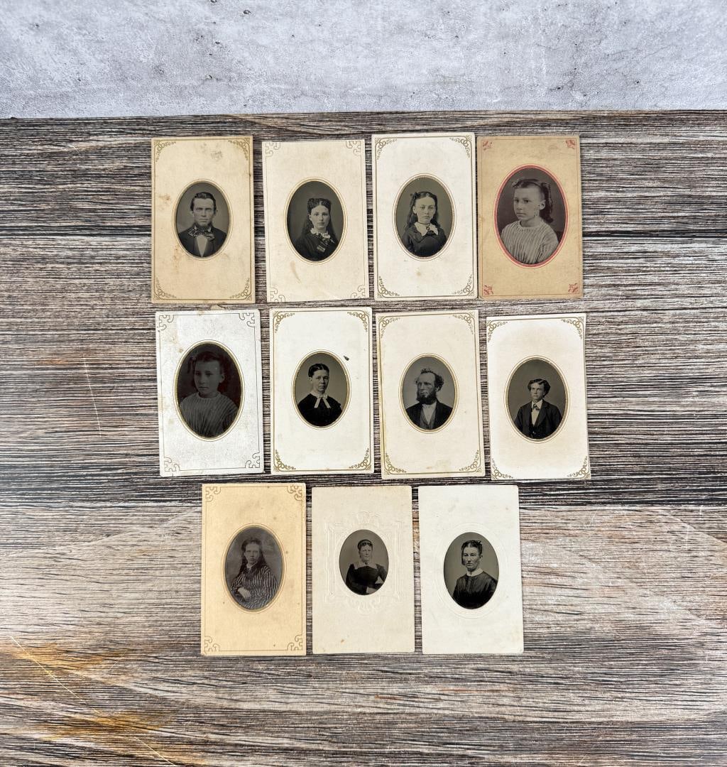 Collection of Antique Gem Tintype Photos (1 of 5)