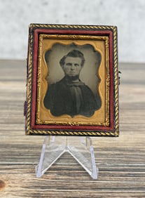 Antique Daguerreotype Photo Fancy Bowtie