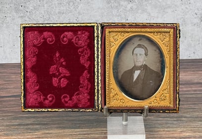 Named Antique Daguerreotype Photo Connecticut