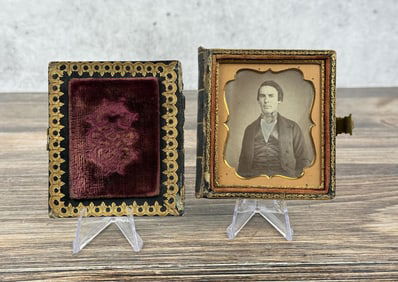 Antique Daguerreotype Photo Stately Gentleman