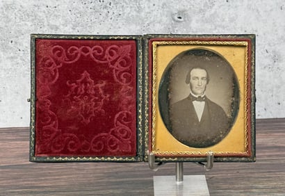 Antique Daguerreotype Photo Stately Gentleman