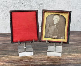 Antique Daguerreotype Photo Stately Gentleman