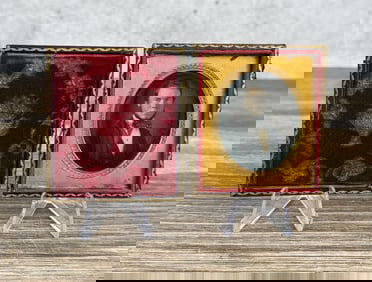 Antique Daguerreotype Photo Fancy Bowtie