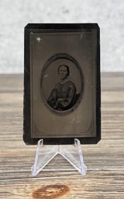 Antique Tintype Photo of a Daguerreotype Photo