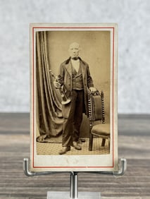 Black Coronet Player Occupational CDV Photo