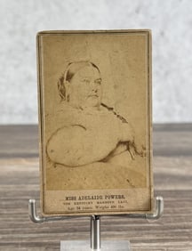 Miss Adelaide Powers Kentucky Mammoth Lady CDV
