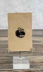 Abraham Lincoln and Tad Gem Size CDV Photo