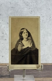 Antique CDV Photo Of Elegant Woman