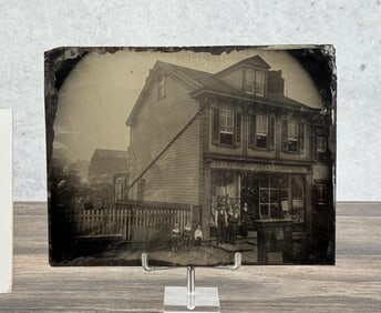 Occupational Tintype Photo Window Shade Salesman