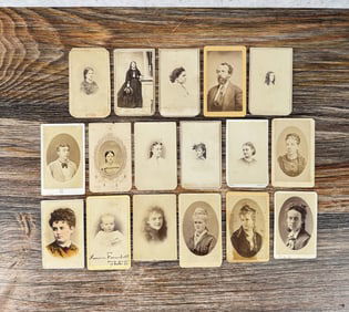 Collection Of Antique CDV Photo Portraits