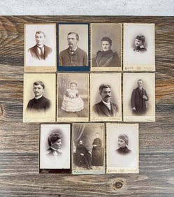 Collection Of Antique Cabinet Card Photos