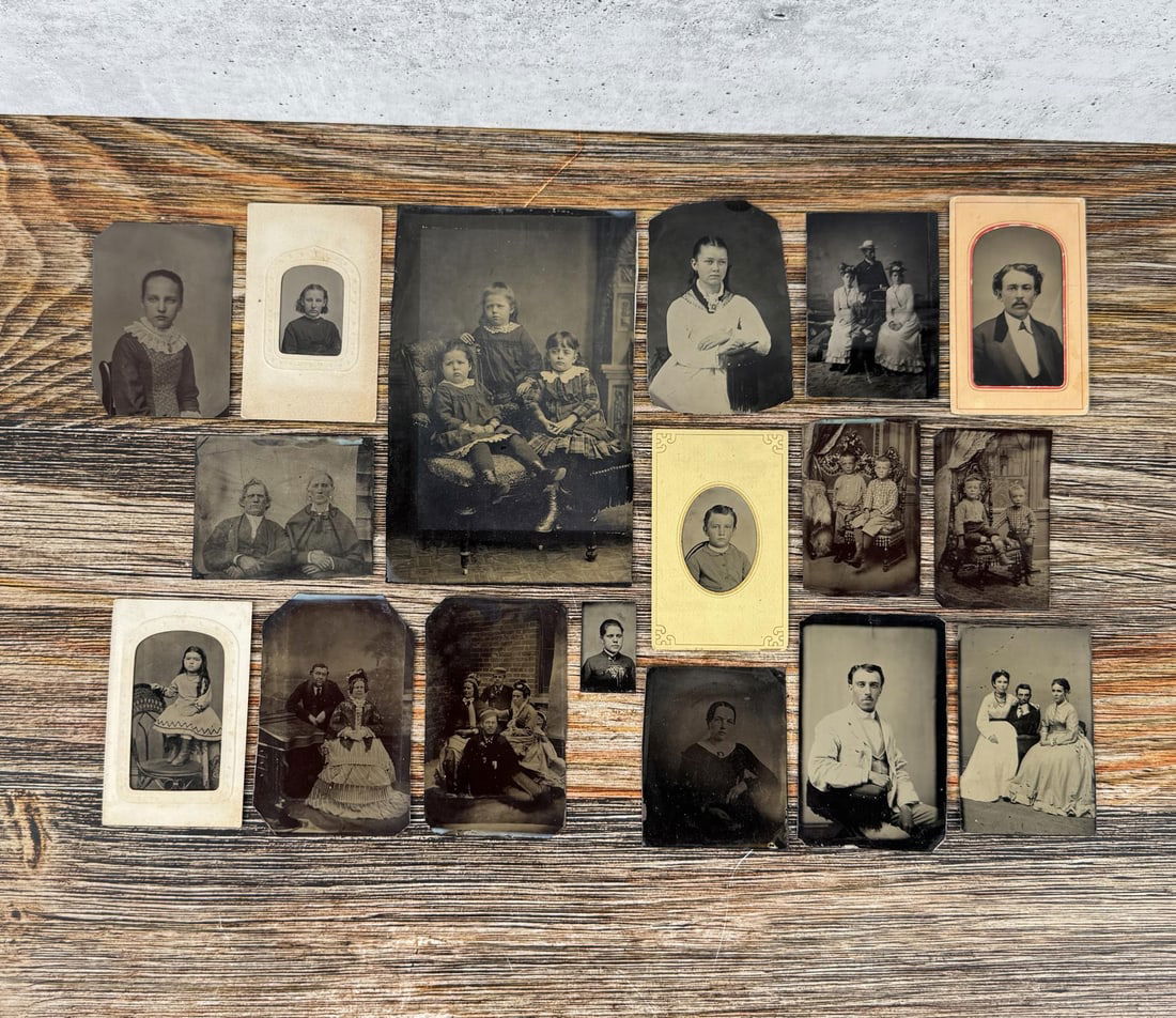 Collection of Antique Tintype Photos (1 of 3)