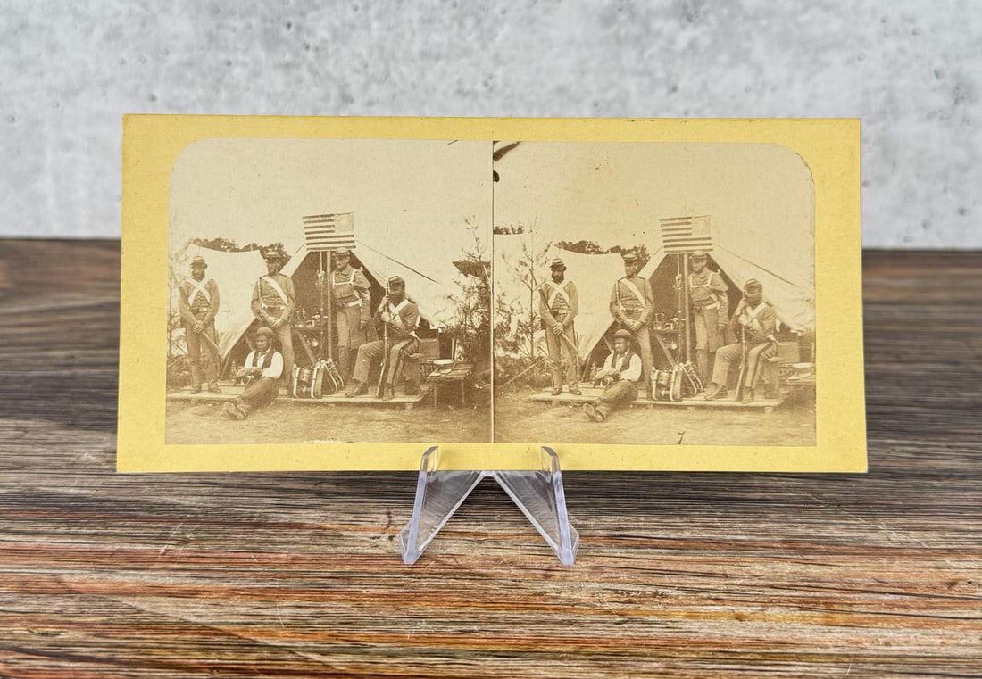 William Smith Civil War 7th New York Stereoview (1 of 3)