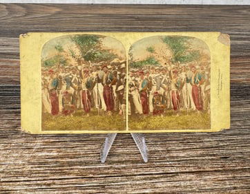 Gurney & Son Tinted Civil War Zouave Stereoview