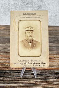 Captain Bussius German Steamer Neckar CDV Photo