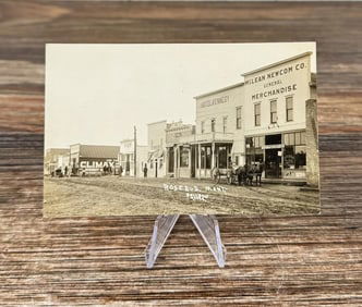 Rosebud Montana Main Street RPPC Postcard