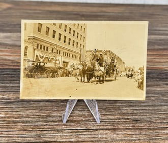 Fire Truck Carnival Parade Colorado RPPC Postcard