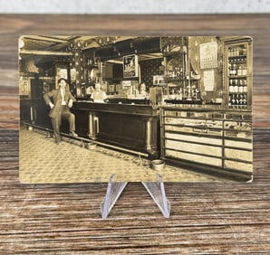 Rock Springs Wyoming Saloon RPPC Postcard