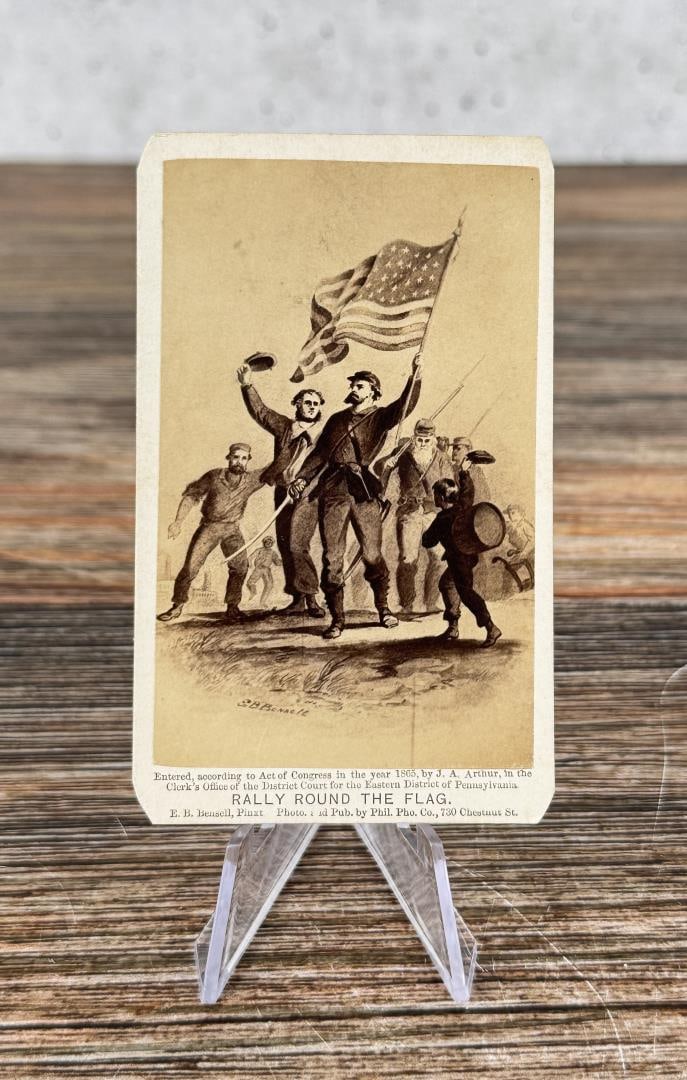 Rally Round the Flag E.B. Bensell CDV Photo (1 of 3)