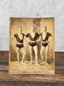 Carlin Brothers Circus Acrobat Cabinet Photo