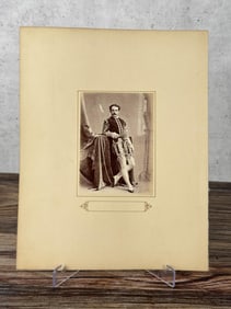 Antique Photo Of Italian Actress Adelaide Ristori