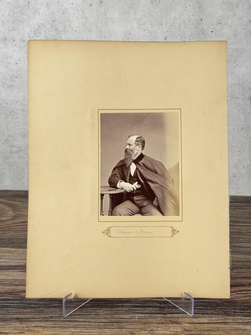 Antique Photo Of Statesman Charles Anderson Dana: Charles Anderson Dana (August 8, 1819 to October 17, 1897) was an American journalist, author, and senior government official. He was a top aide to Horace Greeley as the managing editor of the powerfu