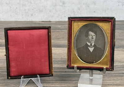 Antique Daguerreotype Photo Stately Gentleman