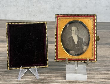 Antique Daguerreotype Photo Stately Gentleman